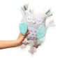 Mobile Preview: Baby EULE SOFIA Kuscheltier Spielfigur mit Rassel - türkis, personalisiert mit Namen