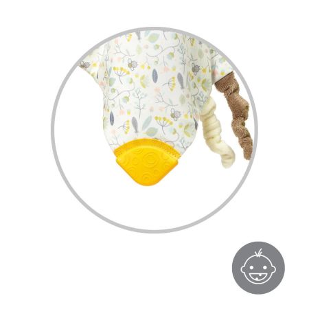 Baby Kuscheltier Schmusetuch TEDDY GARDENER raschelnd mit Silikon-Beißring