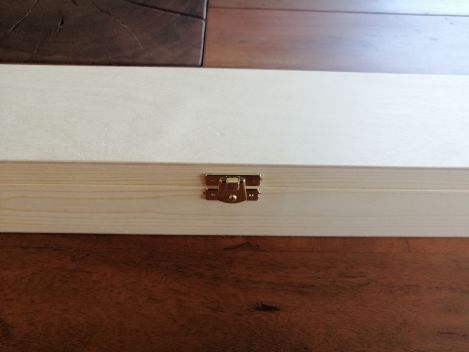 Kerzen BOX /Aufbewahrung aus Kiefer-Holz mit Schaumstoff für Kerzen 40x4 cm und 40x5 cm (2674ZB)