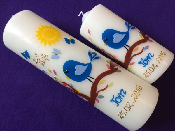 Taufkerze inkl. Patenkerze (1563TK)