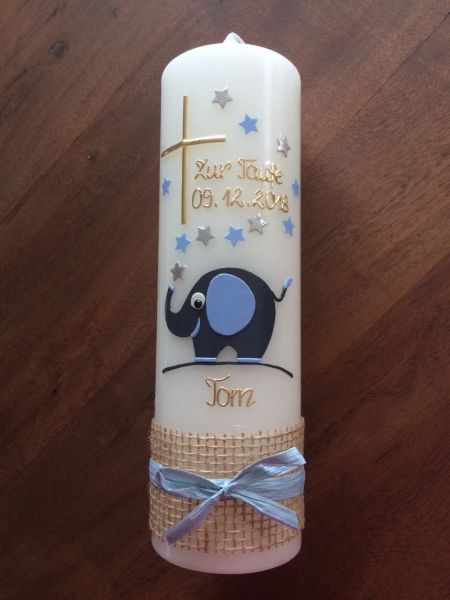 Taufkerze Elefant (1822TK)