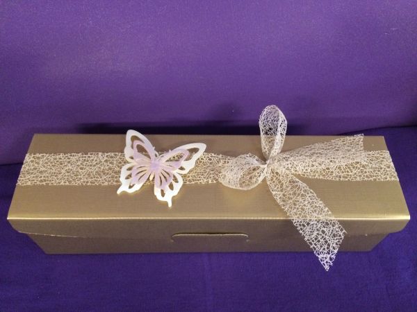 Geschenkverpackung modern, gold-creme (120ZB)