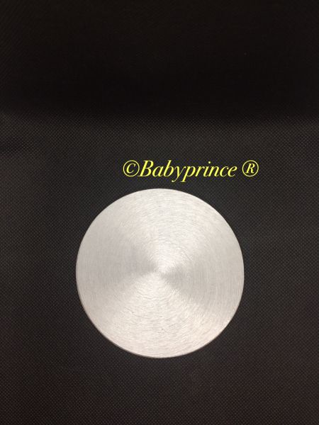 Kerzenteller Alu silber-matt 10 cm (79ZB)