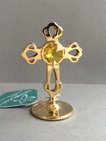 Kreuz Swarovski Cristal-vergoldet (60ZB)