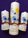 Taufkerzen-Set Vogel