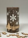 Rustica-Vintage Weihnachtskerze Adventskerze Tischkerze (2423TK)